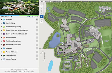 Campus Map Screenshot