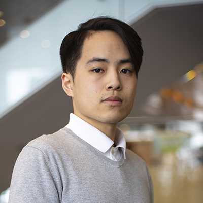 Photo of student leader Ryoga Hojo