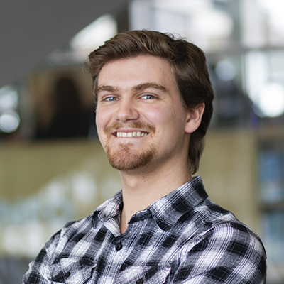 Photo of student leader Eric Brownlee