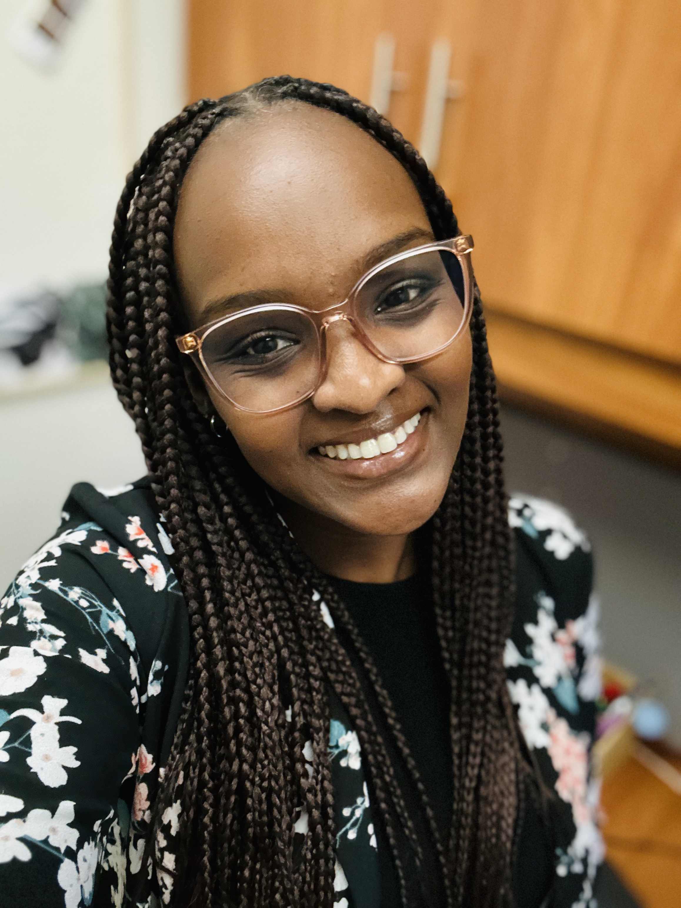 A woman taking a selfie