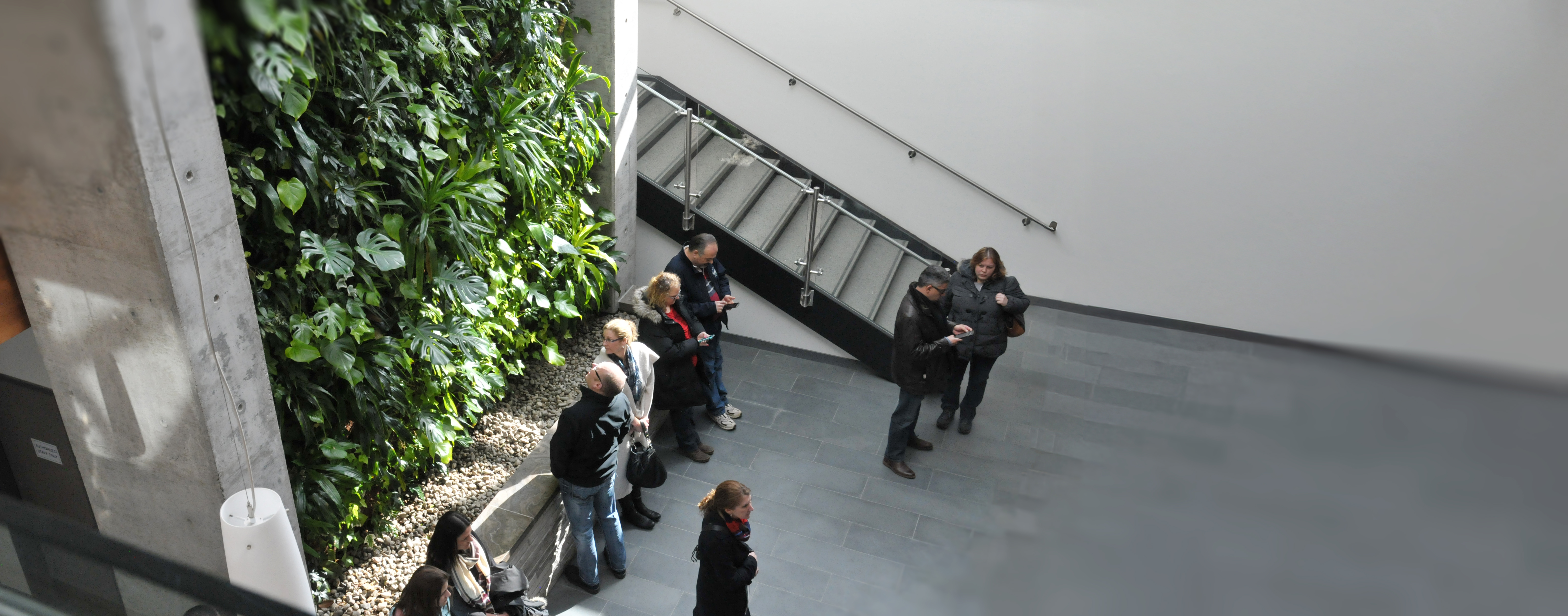 People touring Nipissing U for Open House