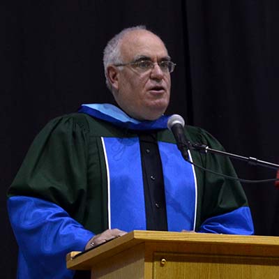 Charles Pascal delivering convocation address