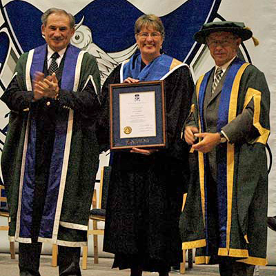 Gwen Boniface receives honorary doctorate