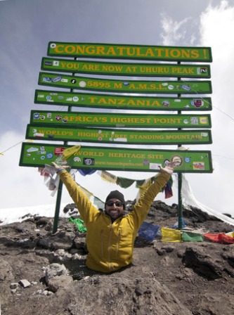 Spencer West on Mount Kilimanjaro