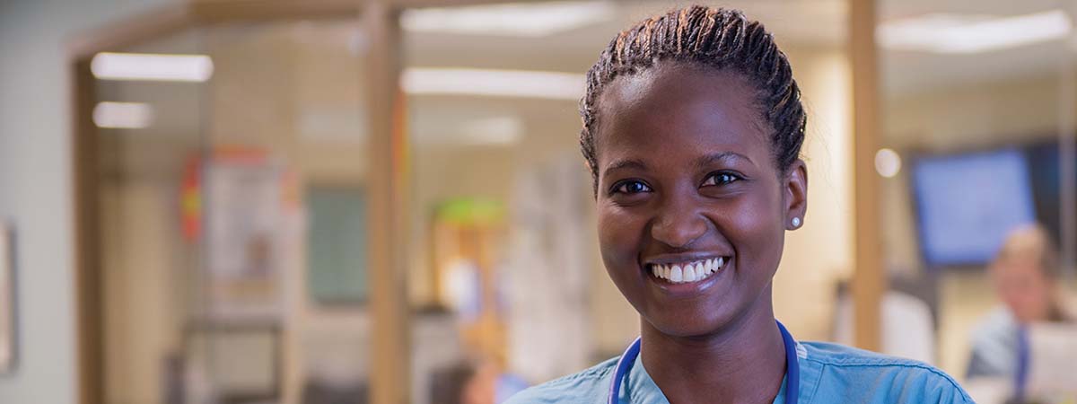 nursing student on placement