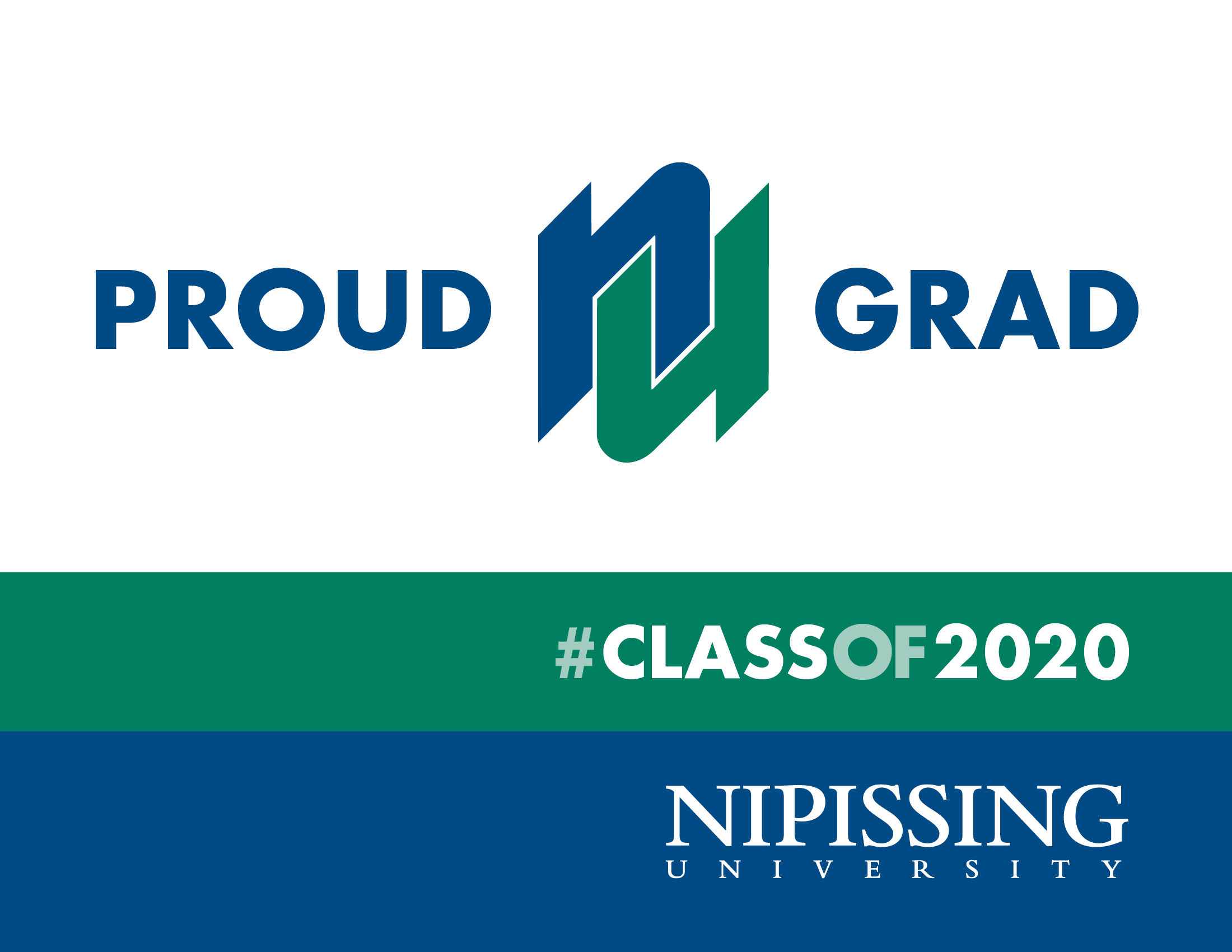 Virtual Convocation Window Sign - Class of 2020 Proud Grad