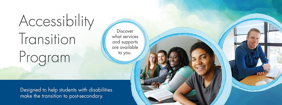 Accessibility Transition Program watercolour and students