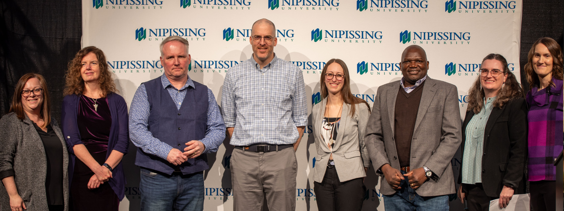 Group photo of NU360 Speaker Night participants 