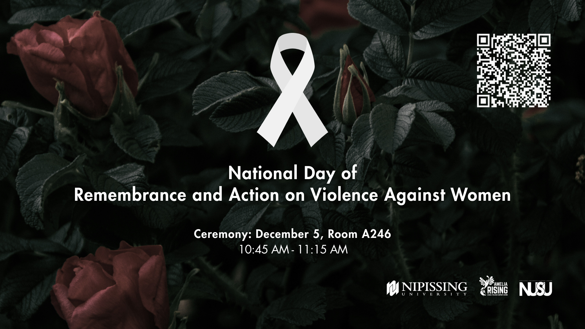 National Day of Remembrance and Action on Violence Against Women Poster