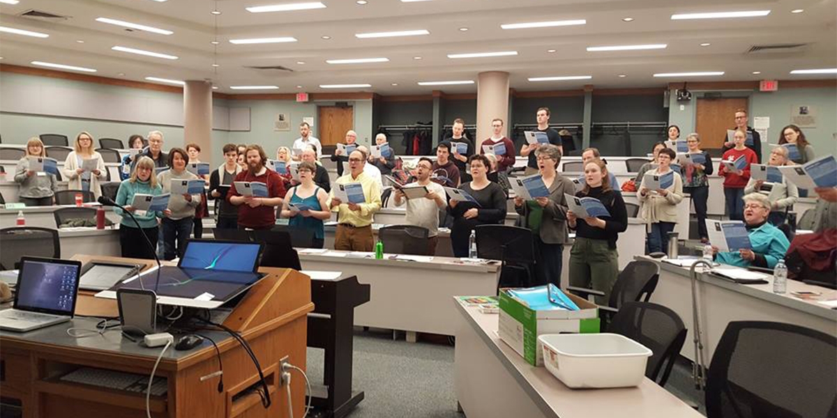 Near North Voices rehearsal