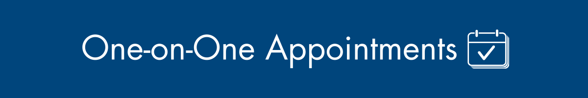 One-on-One Appointments Banner