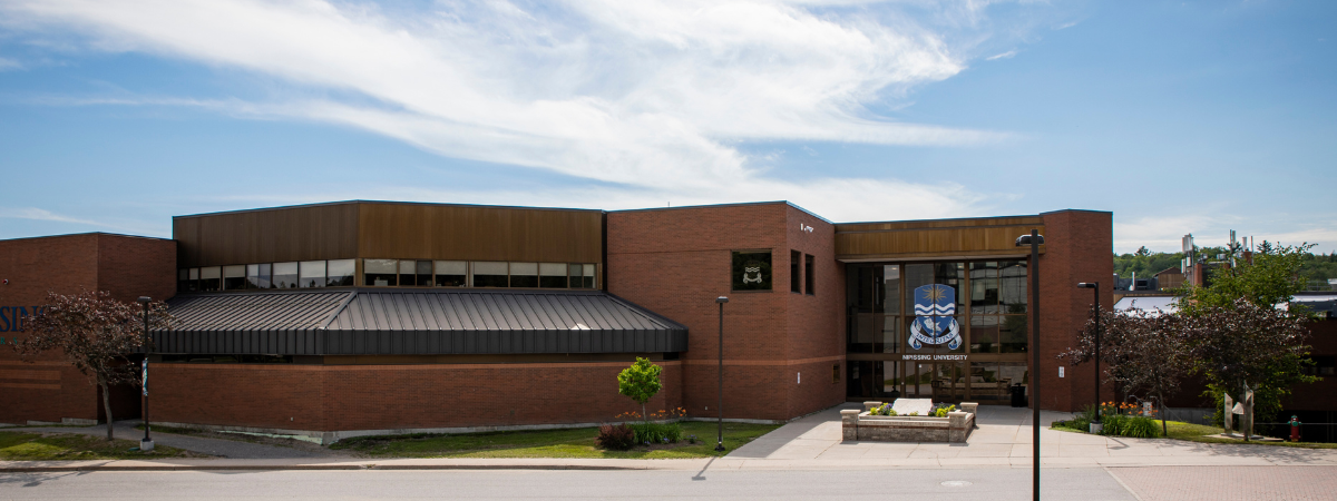 Front entrance of Nipissing University