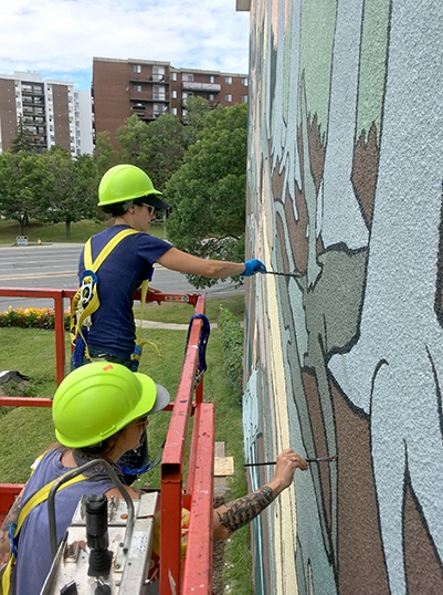 Photo of Laura Peturson Mural