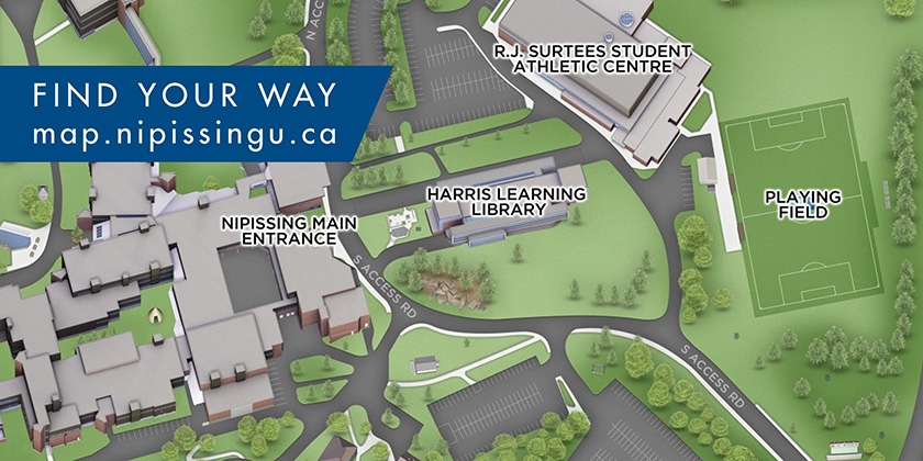 Find your way around campus using our interactive map