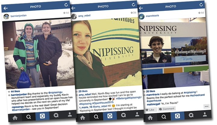 Photo of social media posts about Open House