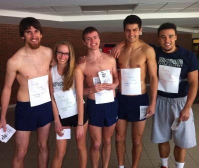 Photo of participants in the Nearly Naked Mile