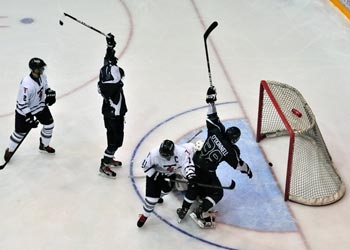 Photo of hockey game