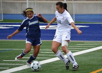 Photo of Lakers women's soccer game
