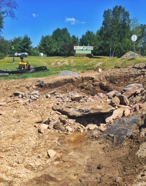 Construction site front