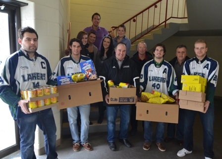 Photo of Lakers hockey food drive