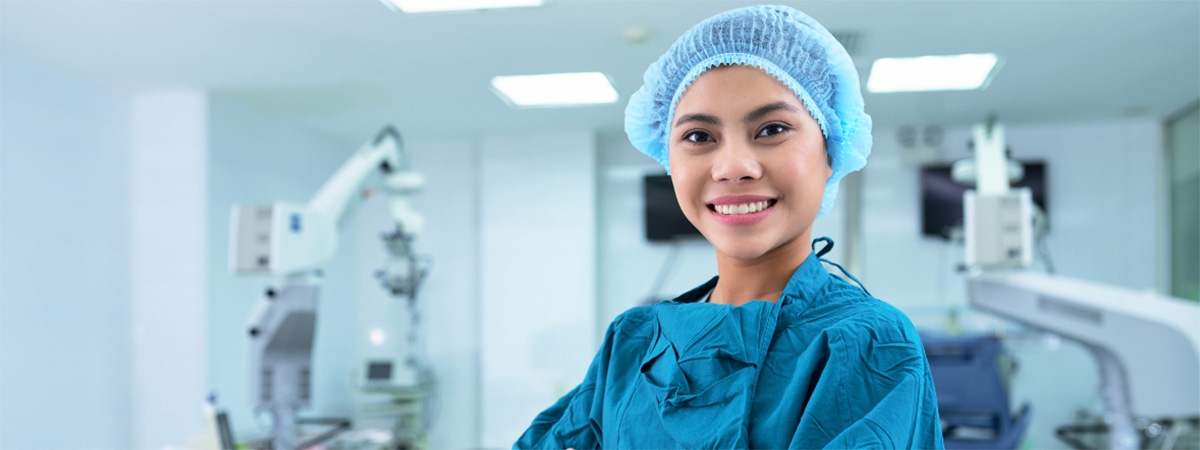 Nurse in operating room