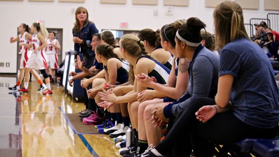 Women's Basketball bench