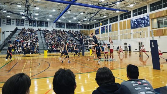 Men's Volleyball action