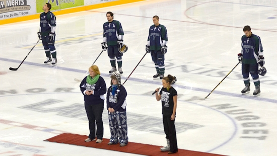 Homecoming 2012 hockey game