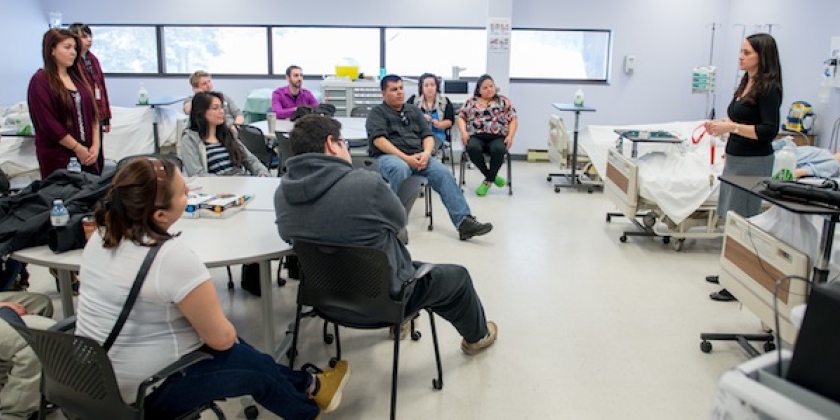 Students participate in hands-on activity during Debwendizon​