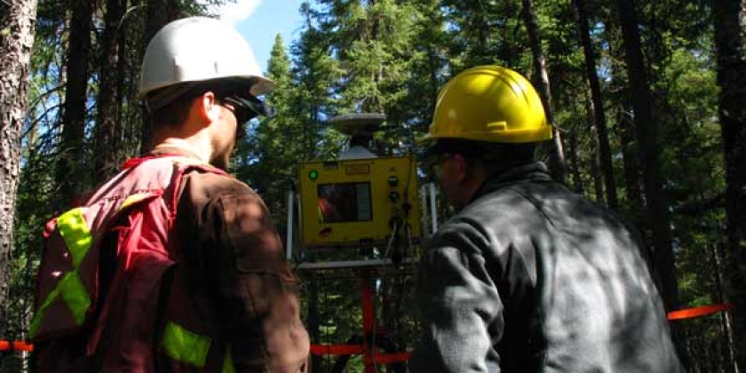 researchers using LiDAR technology