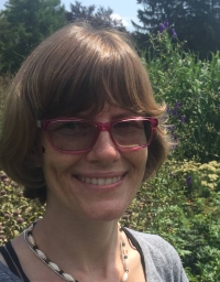 Michelle Graham in front of a nature background