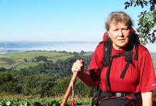 Dr. Joyce Helmer Hiking in Spain