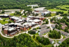 Nipissing University Campus from air