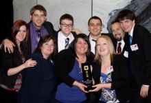 SIFE team with trophy