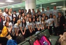 Brantford Italy alternative practicum group in airport