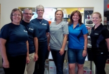 Nipissng volunteers at soup kitchen