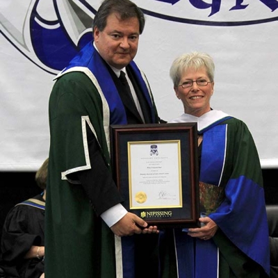 Dr. Mary Ferguson-Paré with doctorate