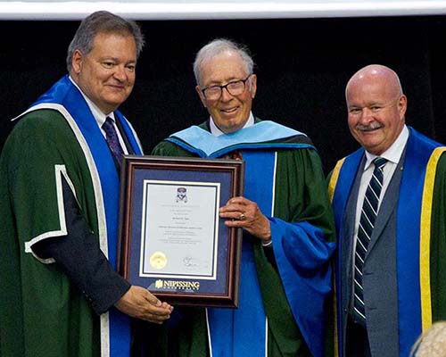 Richard (Dick) Tafel receiving honorary doctorate